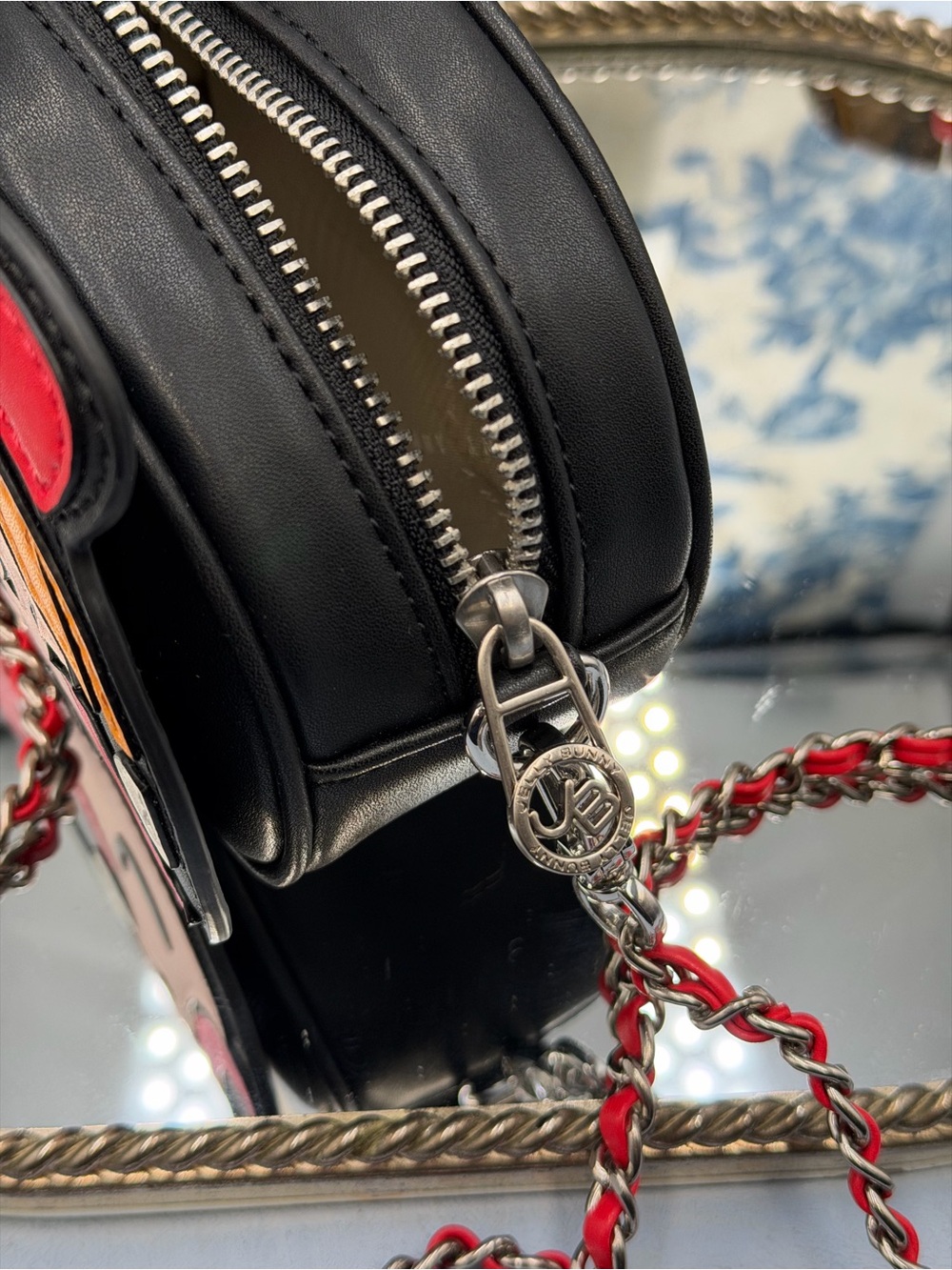 🆕 JELLY BUNNY 🧿 NWOT x POWERPUFF GIRLS Blossom Crossbody Bag, Red & Black - Picture 11 of 14